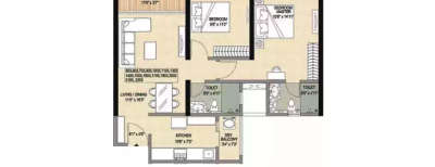 Vascon Forest Edge, 2 BHK-683 Sq.ft