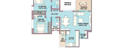 Ekta Florida, 2 BHK-698 Sq.ft