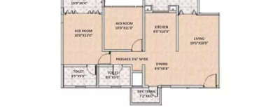 Sukhwani Empire Square, 2 BHK-598 Sq.ft