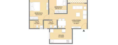 Sukhwani Artize, 2 BHK-540 Sq.ft