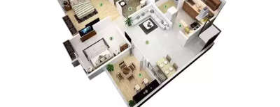 Excellaa Residency, 2 BHK-550 Sq.ft