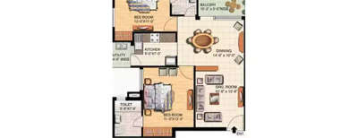 Great Value Sharanam, 2 BHK-753 Sq.ft