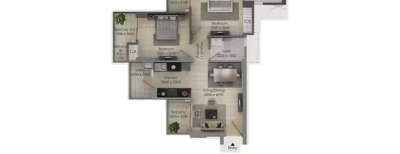 Gulshan Botnia, 2 BHK-591 Sq.ft