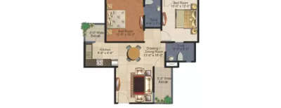 Supertech 34 Pavilion, 2 BHK-1075 Sq.ft