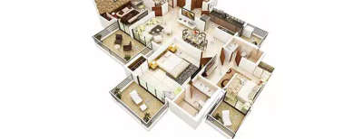 Ajnara The Belvedere, 3 BHK-1795 Sq.ft