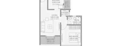 Goel Ganga Vasant, 1 BHK-395 Sq.ft