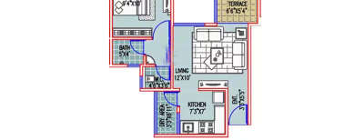 Majestique City, 1 BHK-577 Sq.ft