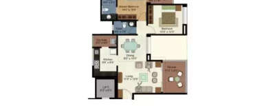 Kolte Patil Green Olive, 2 BHK-1012 Sq.ft