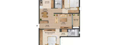 Century Breeze, 2 BHK-1279 Sq.ft