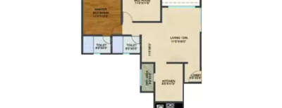 Kolte Patil Langston, 2 BHK-1149 Sq.ft