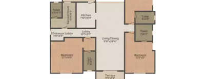Vascon Willows, 3 BHK-1680 Sq.ft
