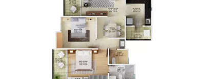 Majestique Landmarks Marbella, 2 BHK-691 Sq.ft