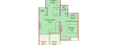 Majestique Memories, 1 BHK-343 Sq.ft