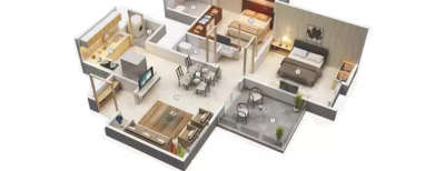 Majestique Towers, 2 BHK-516 Sq.ft