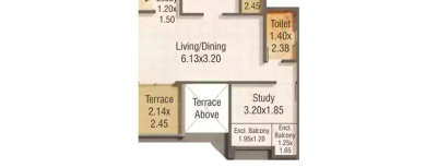 Kumar Pratham, 1 BHK-446 Sq.ft