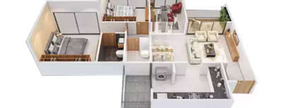 Mantra Codename Infinity, 2.5 BHK-828 Sq.ft