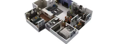 Purva Zenium, 2 BHK-815 Sq.ft