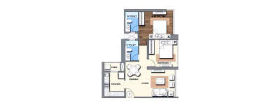 Sheth Montana, 2 BHK-594 Sq.ft