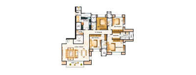 Hiranandani Rodas Enclave, 4 BHK-2200 Sq.ft