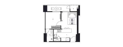 Lodha Estrella Newcuffe Parade, 1 BHK-500 Sq.ft