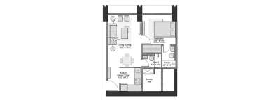 Transcon Triumph, 1 BHK-376 Sq.ft