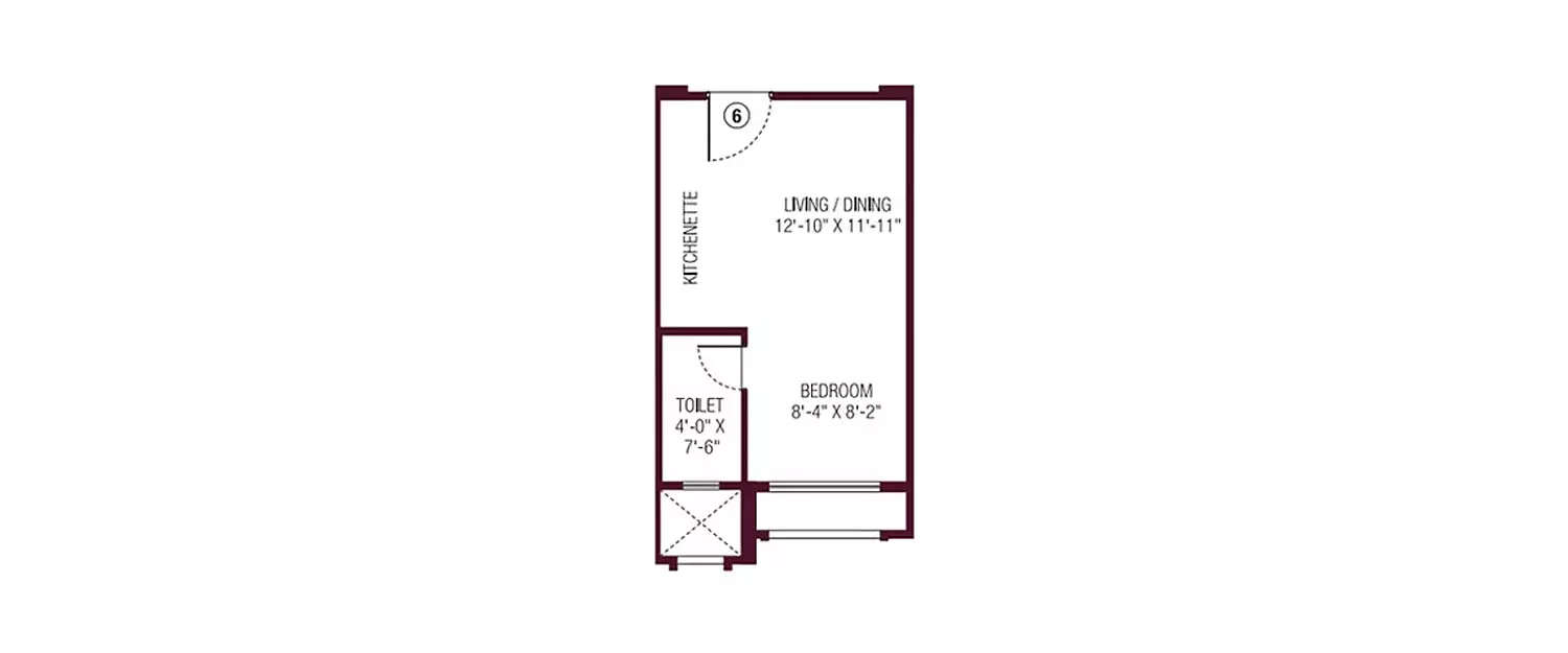 Floor plan for Studio