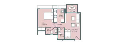 Marathon Nexzone, 1 BHK-459 Sq.ft