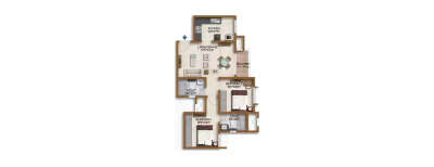 Prestige Finsbury Park Hyde, 2 BHK-955 Sq.ft