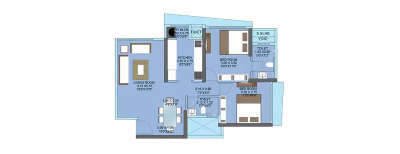 Tridhaatu Morya, 2 BHK-646 Sq.ft