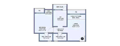 Cosmos Meluha, 1 BHK-451 Sq.ft