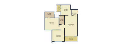 Pride Springfields, 2 BHK-929 Sq.ft
