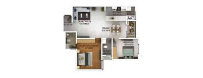 Purva Celestial, 2 BHK-1235 Sq.ft