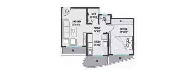 RNA NG Canary, 1 BHK-335 Sq.ft