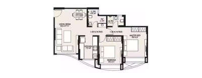 RNA NG Royal Park, 2 BHK-1055 Sq.ft
