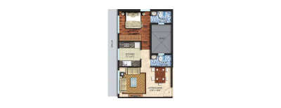Countdown X, 1 BHK-345 Sq.ft