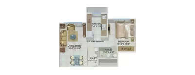 Sheth Zuri, 1 BHK-426 Sq.ft