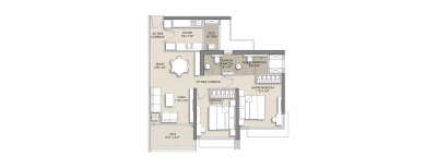 Wadhwa Courtyard, 2 BHK-830 Sq.ft
