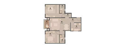 Hiranandani Octavius, 2 BHK-1025 Sq.ft