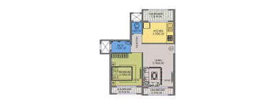 Orchid Square, 1 BHK-316 Sq.ft