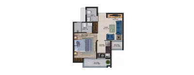 Sarvoday Square, 1 BHK-366 Sq.ft
