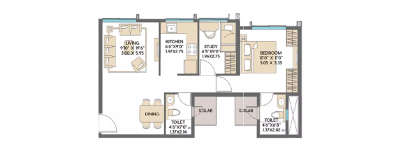 Sarova Aquila, 1.5 BHK-600 Sq.ft