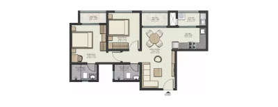 Sobha Dream Garden, 2 BHK-1009 Sq.ft