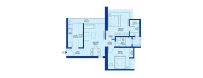 Godrej Exquisite, 2 BHK-655 Sq.ft
