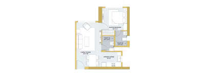Ashford Royale, 1 BHK-401 Sq.ft