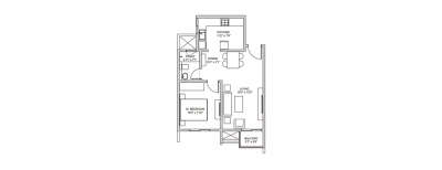 Birla Trimaya, 1 BHK-489 Sq.ft