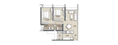 Narang Privado, 2 BHK-737 Sq.ft