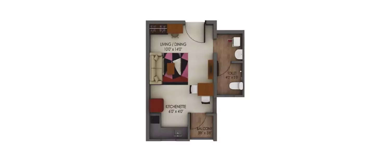 Floor plan for Studio