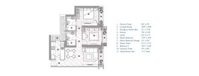 Neelkanth Verraton, 2 BHK-792 Sq.ft