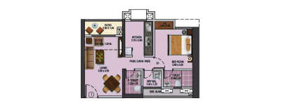 Puraniks Rumah Bali, 1 BHK-341 Sq.ft