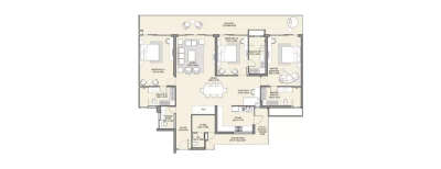 M3M The Cullinan, 3 BHK-3200 Sq.ft
